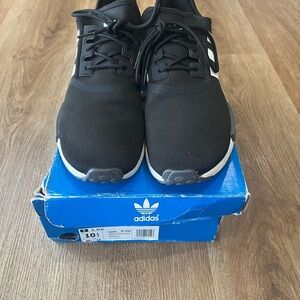 Adidas NMD R1 Black/White Mens Sz 10.5